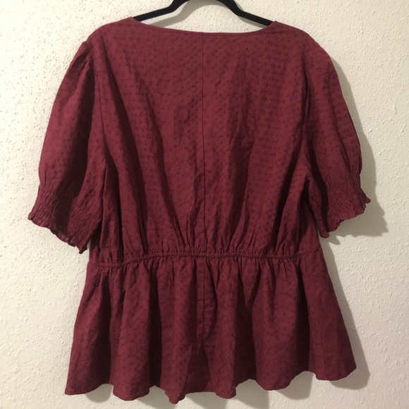 Lane Bryant button babydoll style blouse top - Picture 4 of 4